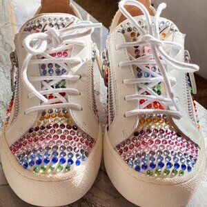 Authentic Giuseppe Zanotti Gail Strass Sneakers Size 35 (Size 3.5 US)
